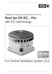 Roof fan DV EC... Pro with EC-technology