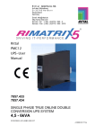 PMC 12 User Manual 4.5 - 6 kVA
