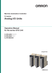 CJ-series Analog I/O Units Operation Manual for NJ-series