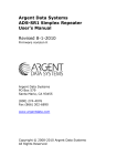 Argent Data Systems ADS-SR1 Simplex Repeater User`s Manual