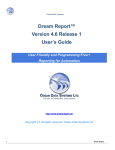 Dream Report User Manual