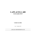 User Manual - Laplace Instruments Ltd