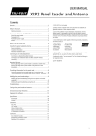 XRP2 Panel Reader and Antenna User Manual (EN) - Tru-Test