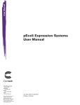 pEcoli Expression Systems User Manual