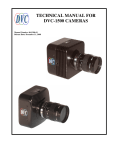 TECHNICAL MANUAL FOR DVC-1500 CAMERAS