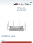 Installation Guide: AT-TQ2450 [Rev A] (PDF Version)