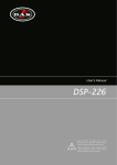 DSP-226 User`s Manual - DAS Audio