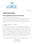 Legal Information - Voice Logistics Group