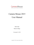 The Camera Mouse 2015 manual