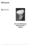 Dometic 310-320 toilet series owner`s manual
