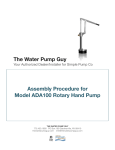 ADA100 accessible hand pump
