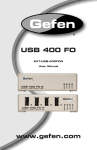 USB 400 FO www.gefen.com