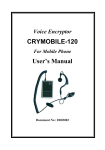 CRYMOBILE-120 User`s Manual