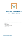 user manual for internet banking - Intesa Sanpaolo Bank Albania