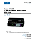 Model 3086FR G.SHDSL Frame Relay over ATM IAD User Guide