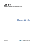 USB-2416 User`s Guide - Measurement Computing