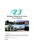 Building Management System User`s Manual