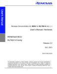 Renesas RL78G14 RDK User`s Manual