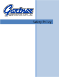 Safety Policy - Gartner Refrigeration