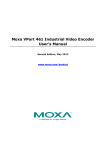 Moxa VPort 461 Industrial Video Encoder User`s Manual