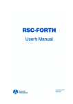 RSC-FORTH User`s Manual