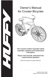Owner`s Manual for Cruiser Bicycles