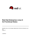 Red Hat Enterprise Linux 5 5.8 Technical Notes