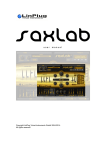 SaxLab Manual - LinPlug Virtual Instruments