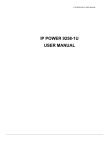 IP POWER 9258-1U USER MANUAL