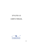 Stylitis-10_B User Manual - Symmetron Electronic Applications