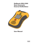 User Manual Defibtech DDU-2300 Semi