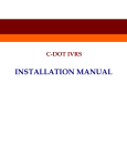 C-DOT IVRS Installation Manual