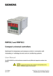 RWF50.2 and RWF50.3 Compact universal controllers User Manual