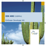 User Manual for EnOcean Developer Kit EDK 400J (928MHz)