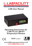 L200 User Manual Operating Instructions for L200-TC