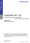 CubeSuite Ver.1.30 Integrated Development Environment 78K0