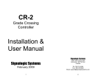 CR-2 Installation & User Manual
