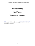 PocketMoney for iPhone Version 2.0 Changes