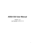 ASSA GUI User Manual