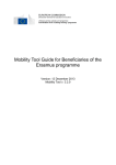 Mobility Tool Guide for Beneficiaries of the Erasmus programme