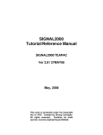 SIGNAL2000 Tutorial/Reference Manual