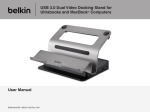 USB 3.0 Dual Video Docking Stand for Ultrabooks and MacBook
