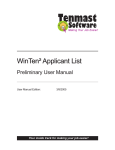 WinTen² Applicant List