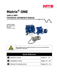 Matrix ONE Technical Reference Manual