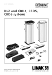 Linak DESKLINE DL2 and CBD4 CBD5 Systems User Manual