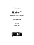 iLabel User`s Manual