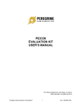 PE3336 EVALUATION KIT USER`S MANUAL