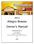 Allegro Breeze Owner`s Manual