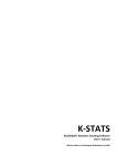 K-Stats Userguide English 2012