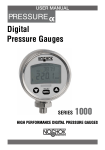 1000 Series Digital Pressure Gauges User Manual